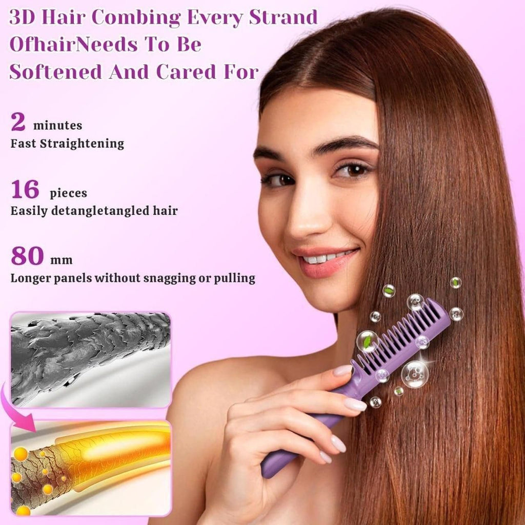 Mini Wireless Hair Straightener – Portable Hot Comb